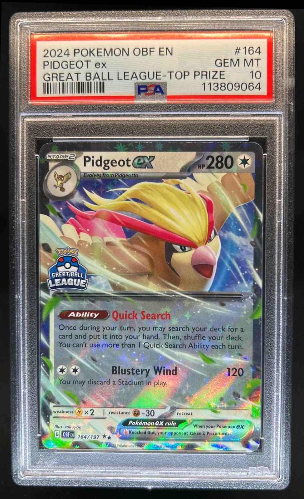 Obsidian Flames Pidgeot Ex [Great-Ball-League---Top-Prize] Pokémon card